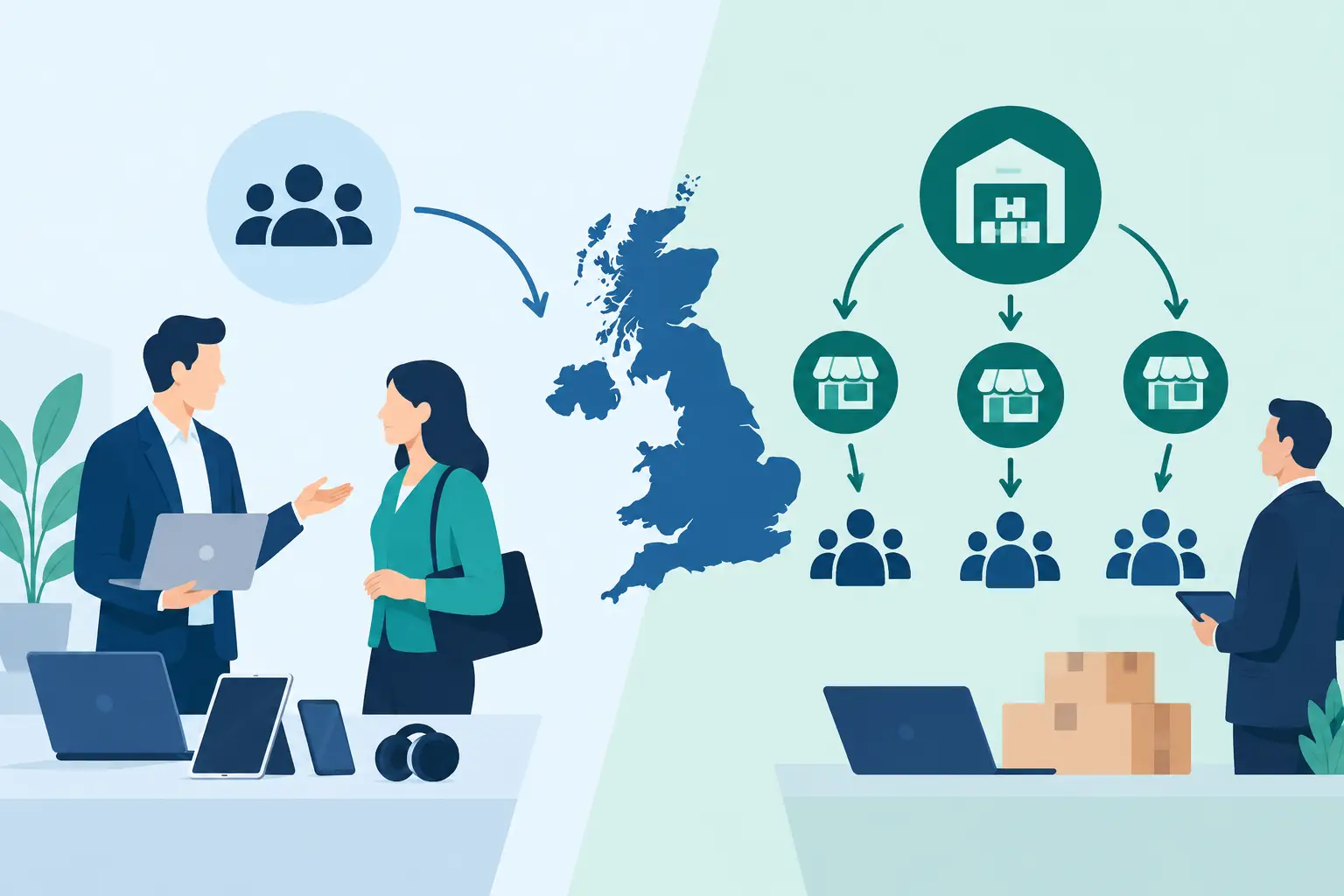 Direct Sales Versus Distributor Model for UK Tech